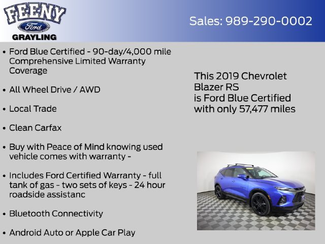 Used 2019 Chevrolet Blazer RS AWD/4WD image 4