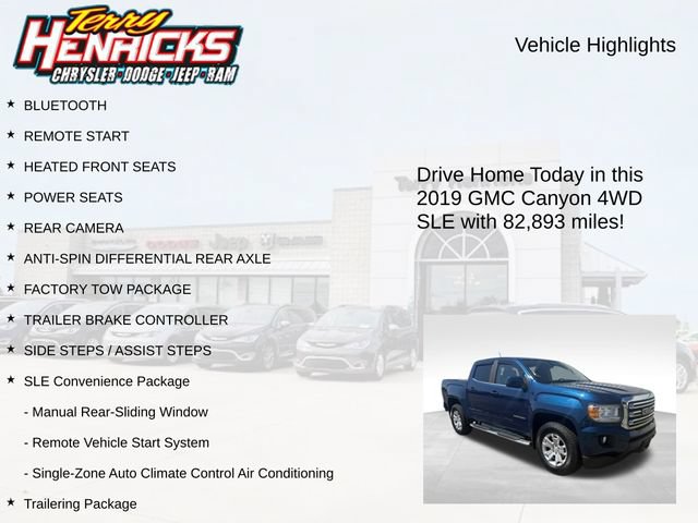 Used 2019 GMC Canyon SLE w/ SLE Convenience Package AWD/4WD image 4