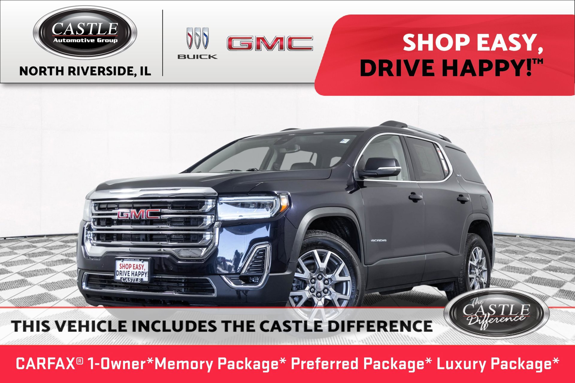 Used 2021 GMC Acadia SLT w/ Preferred Package AWD/4WD image 1
