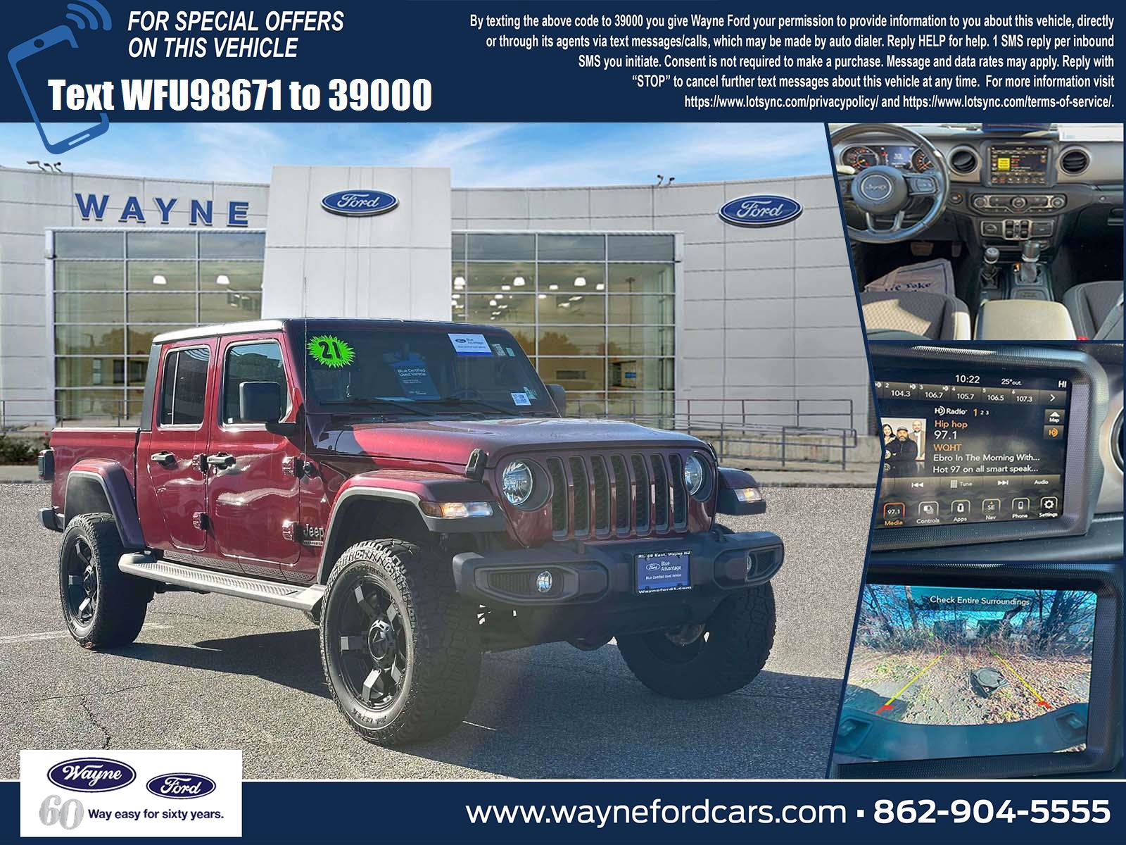 Used 2021 Jeep Gladiator Sport w/ Quick Order Package 24Q 80Th image 1