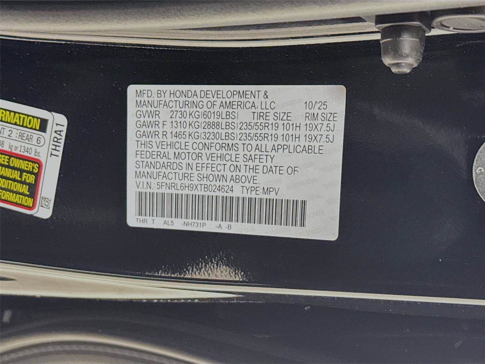 New 2026 Honda Odyssey Elite image 33