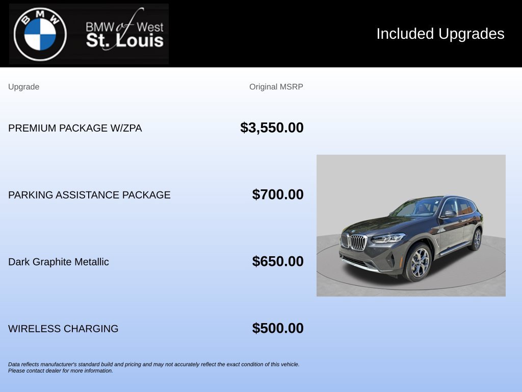 Used 2024 BMW X3 xDrive30i w/ Premium Package w/ZPA AWD/4WD image 20