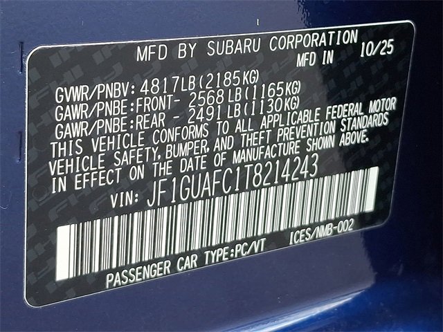 New 2026 Subaru Impreza 2.0i Sport image 10