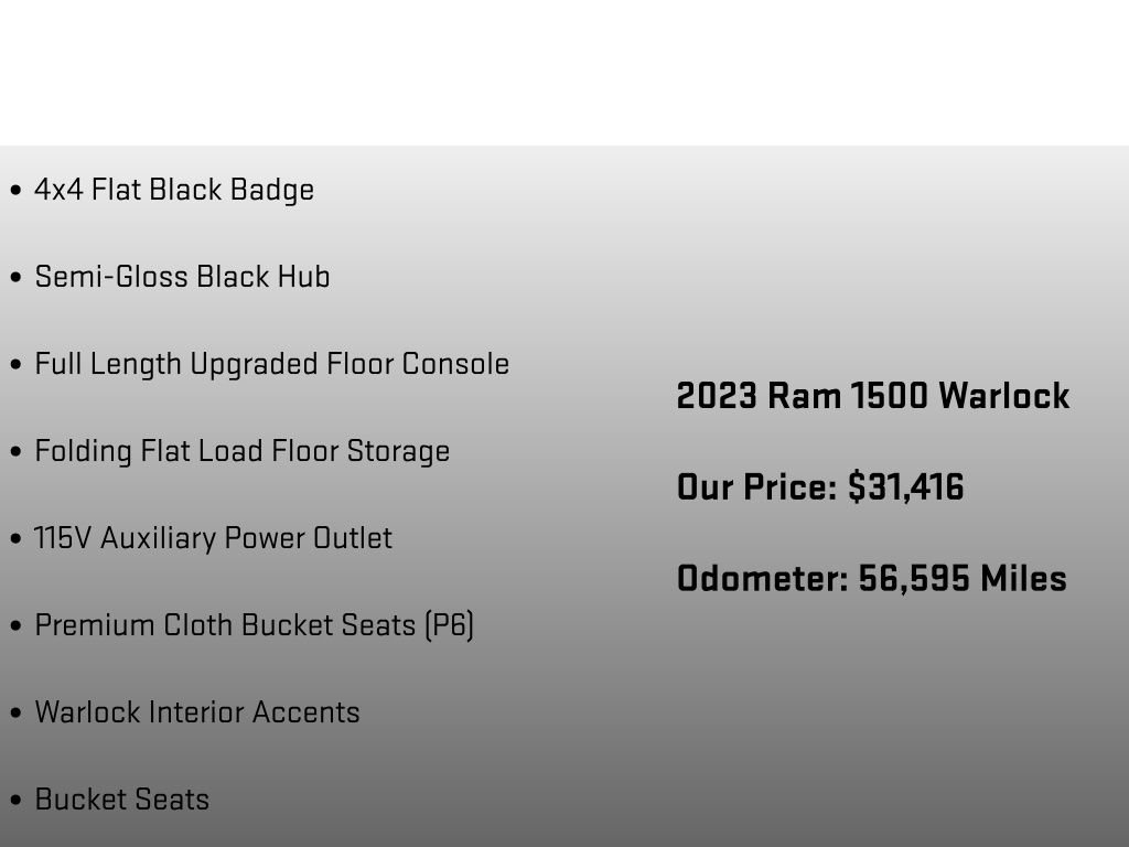 Used 2023 RAM 1500 Classic Warlock image 36
