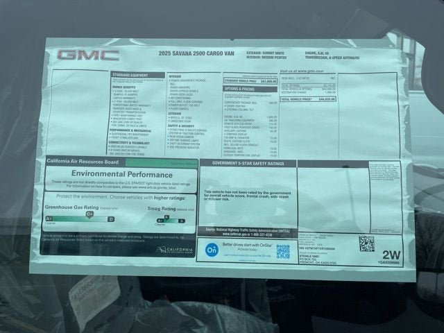 New 2025 GMC Savana 2500 w/ Driver Convenience Package RWD image 9