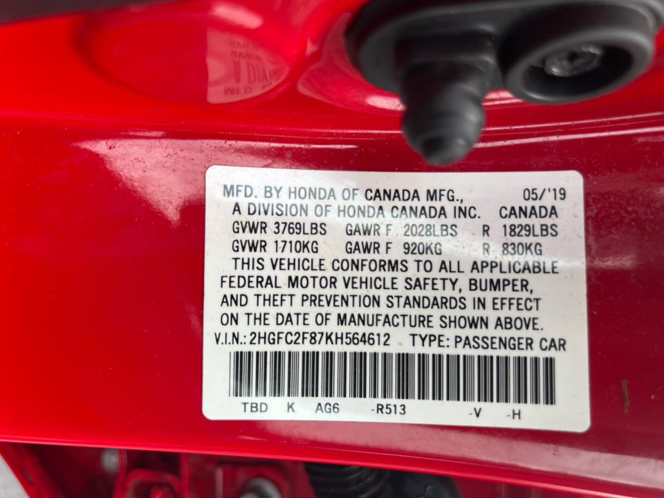 Used 2019 Honda Civic Sport image 38