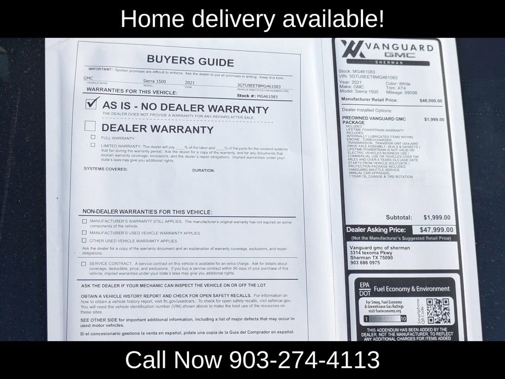 Used 2021 GMC Sierra 1500 AT4 image 36