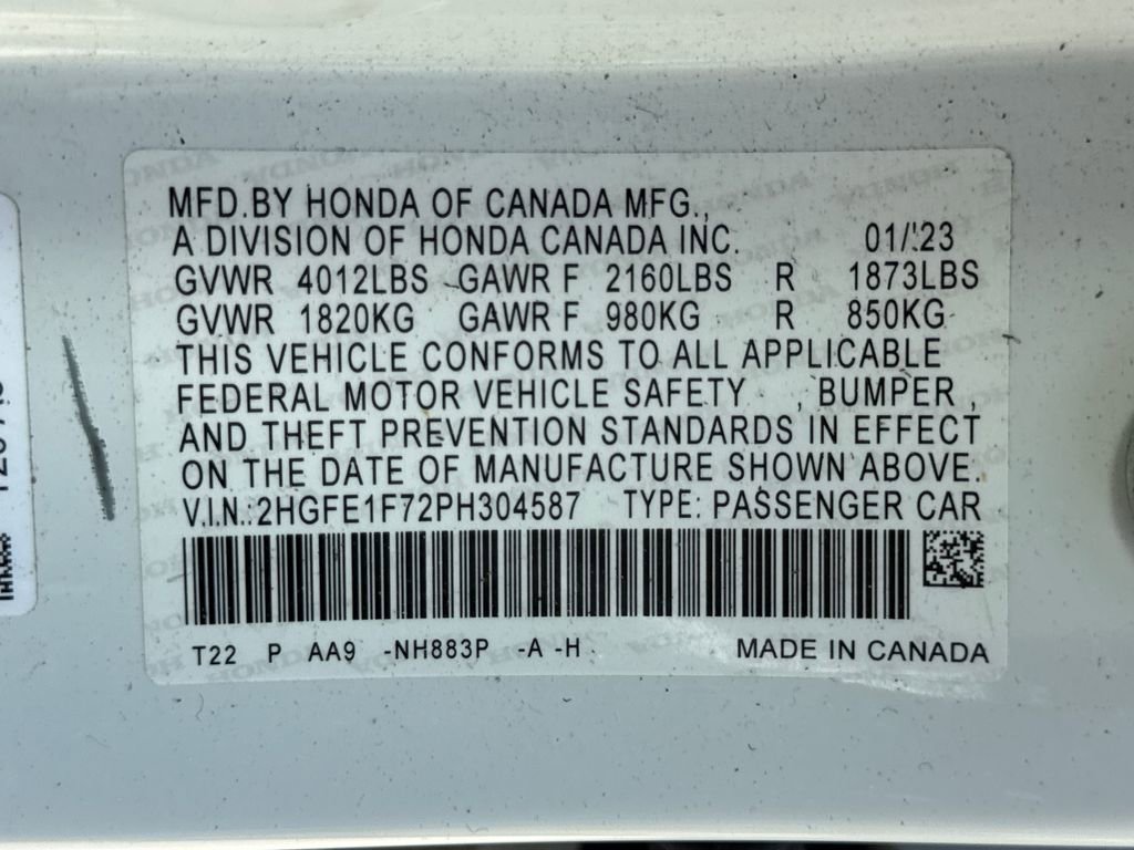 Used 2023 Honda Civic EX image 37