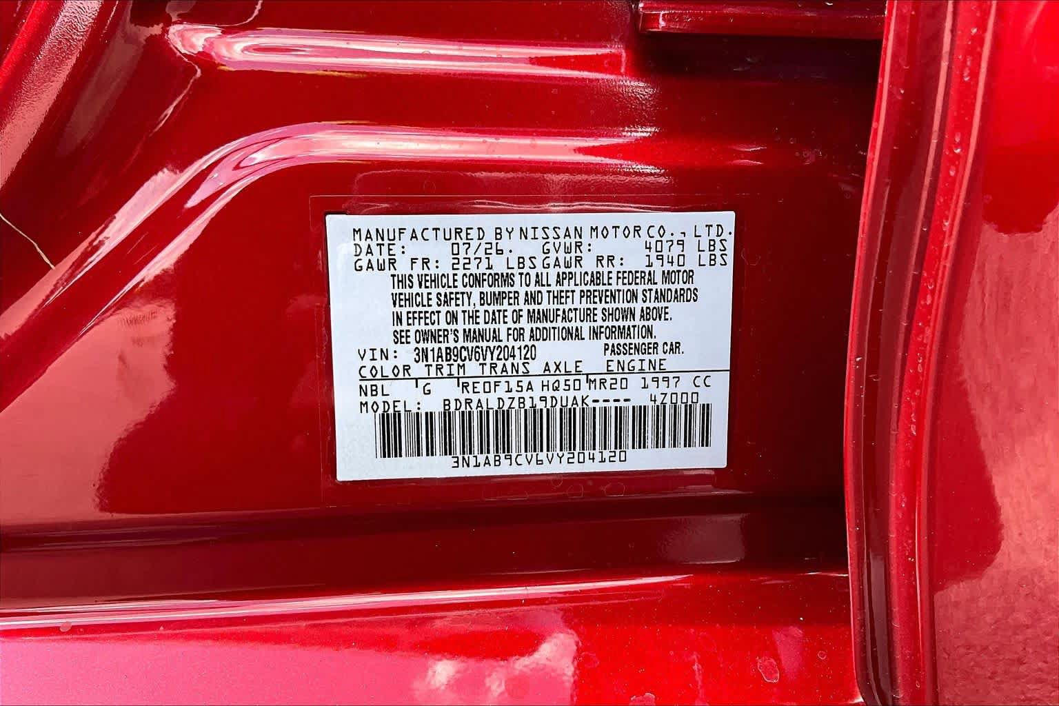 New 2027 Nissan Sentra SV w/ SV Convenience Package FWD image 18