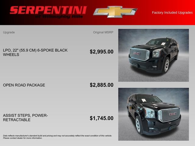 Used 2017 GMC Yukon Denali w/ Open Road Package AWD/4WD image 4