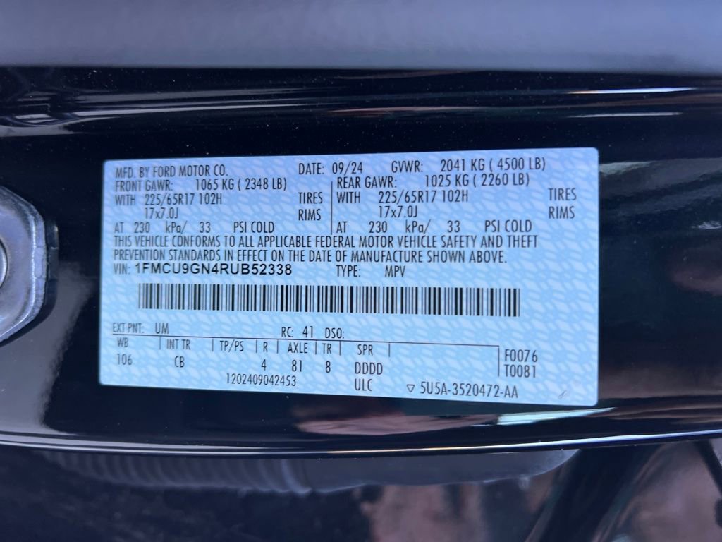 Certified 2024 Ford Escape Active w/ Tech Pack #2 image 31