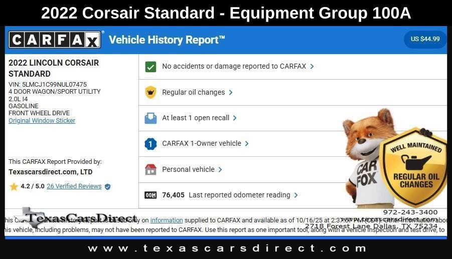 Used 2022 Lincoln Corsair FWD image 10