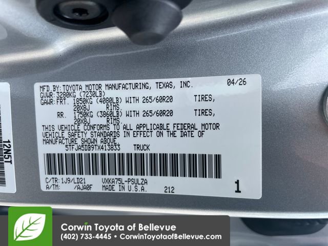 New 2026 Toyota Tundra Limited AWD/4WD image 23