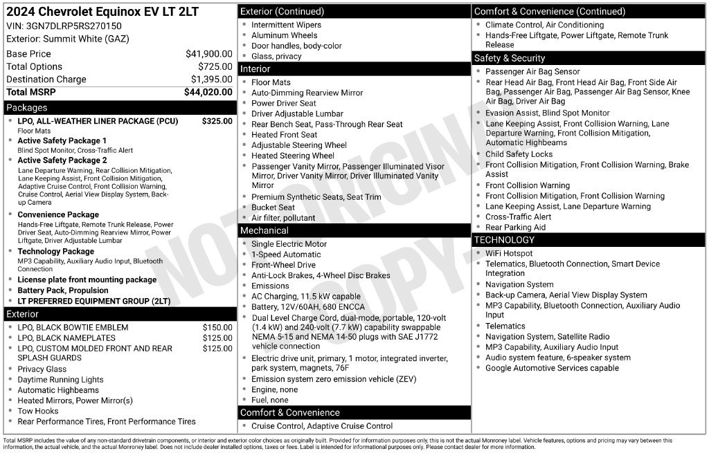 Certified 2024 Chevrolet Equinox EV LT FWD image 5
