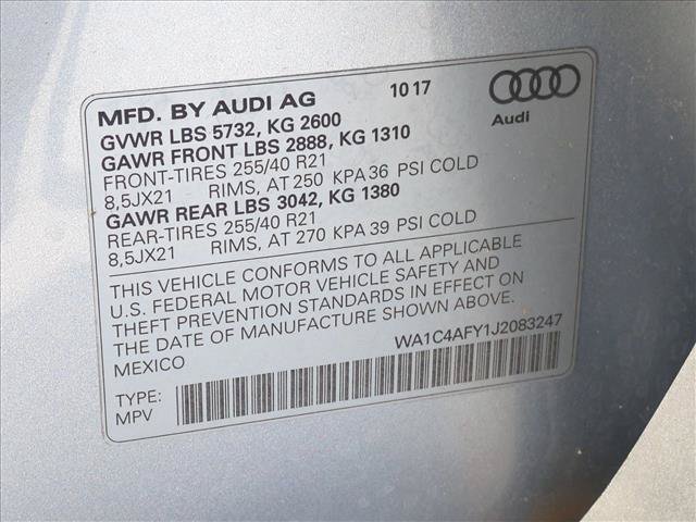 Used 2018 Audi SQ5 Prestige w/ Prestige Package AWD/4WD image 27