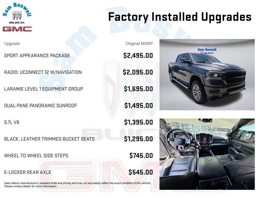 Used 2019 RAM 1500 Laramie w/ Sport Appearance Package AWD/4WD image 4