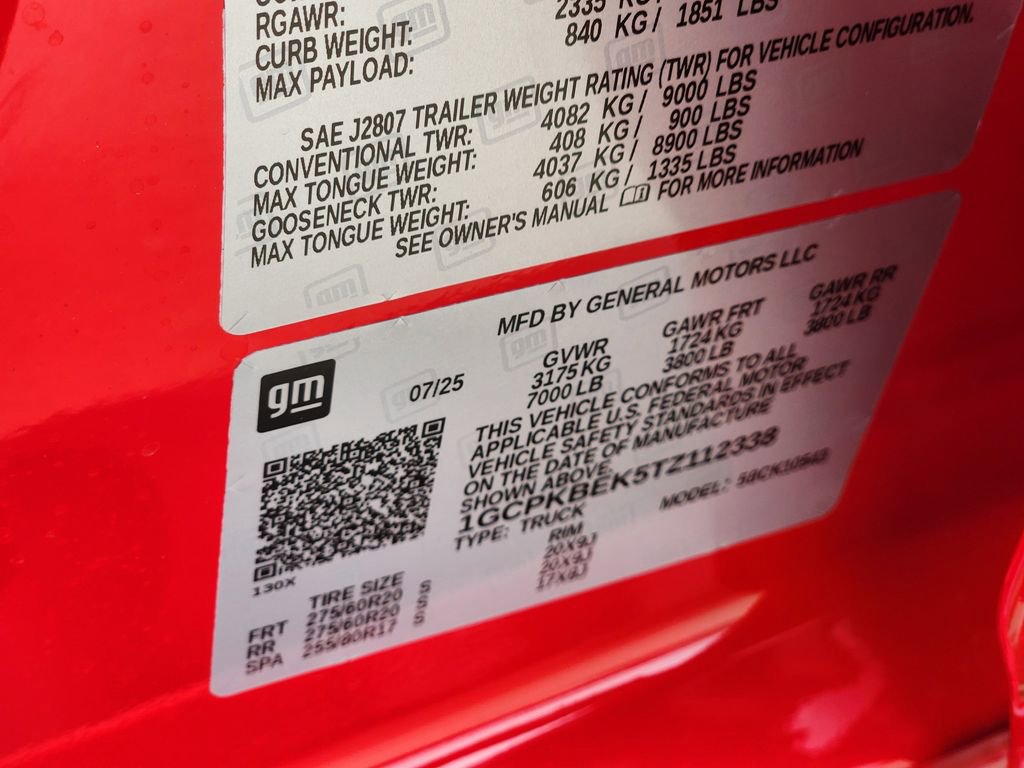 New 2026 Chevrolet Silverado 1500 Custom w/ Turbomax Blackout Package image 23