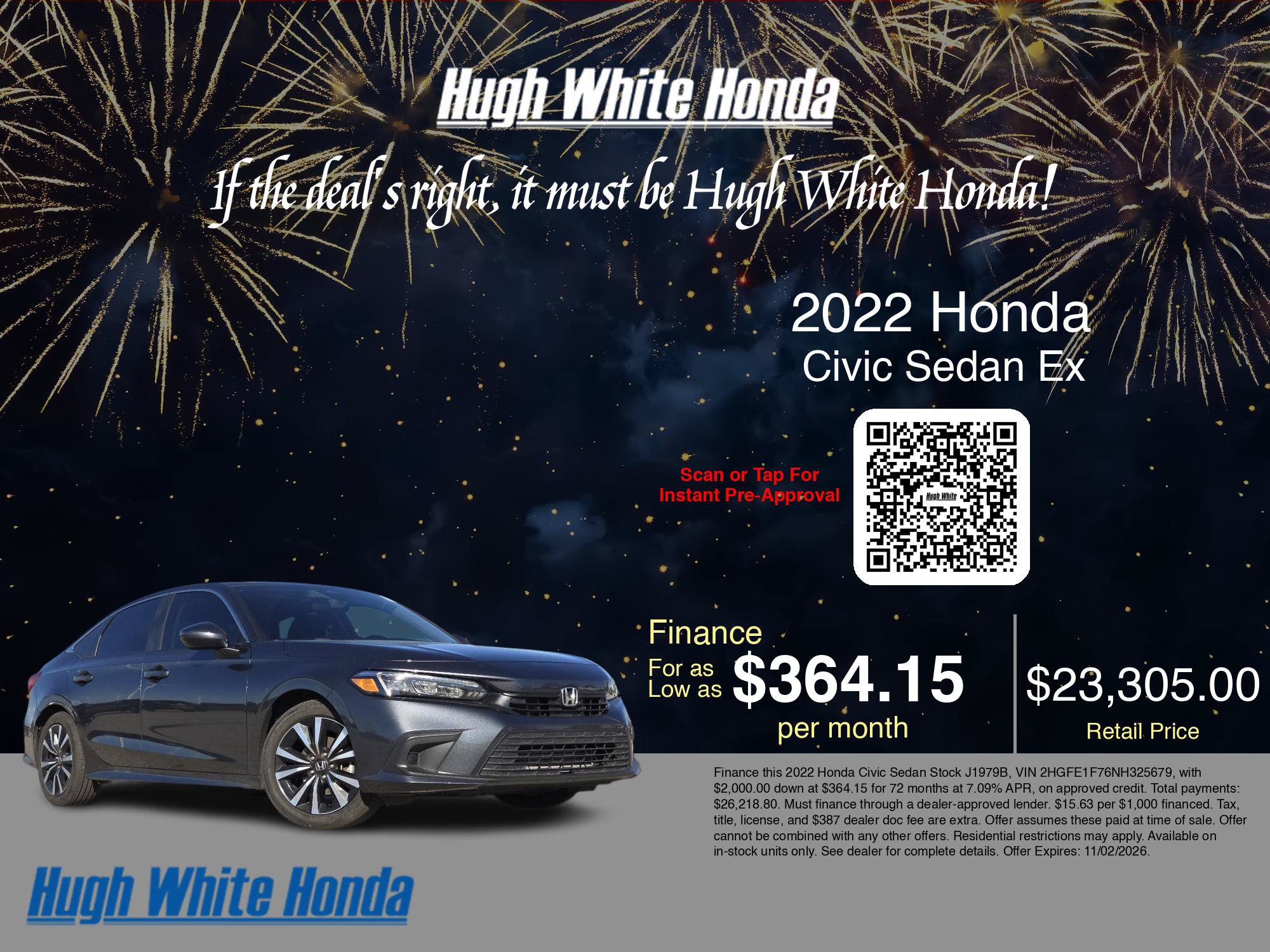 Used 2022 Honda Civic EX image 5