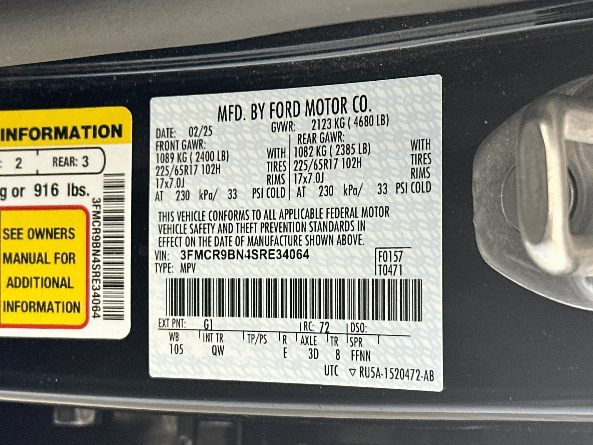 Used 2025 Ford Bronco Sport Big Bend AWD/4WD image 12