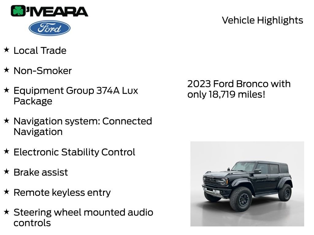 Used 2023 Ford Bronco Raptor AWD/4WD image 8