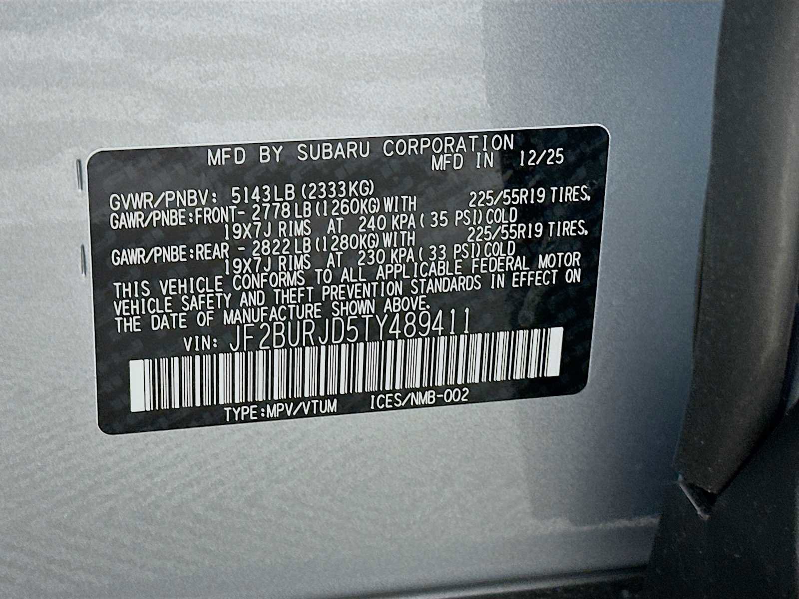 New 2026 Subaru Outback Touring XT image 31