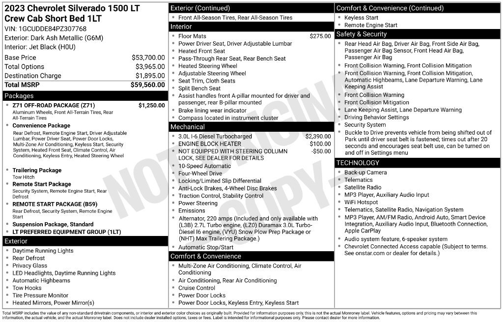 Certified 2023 Chevrolet Silverado 1500 LT w/ Z71 Off-Road Package AWD/4WD image 35