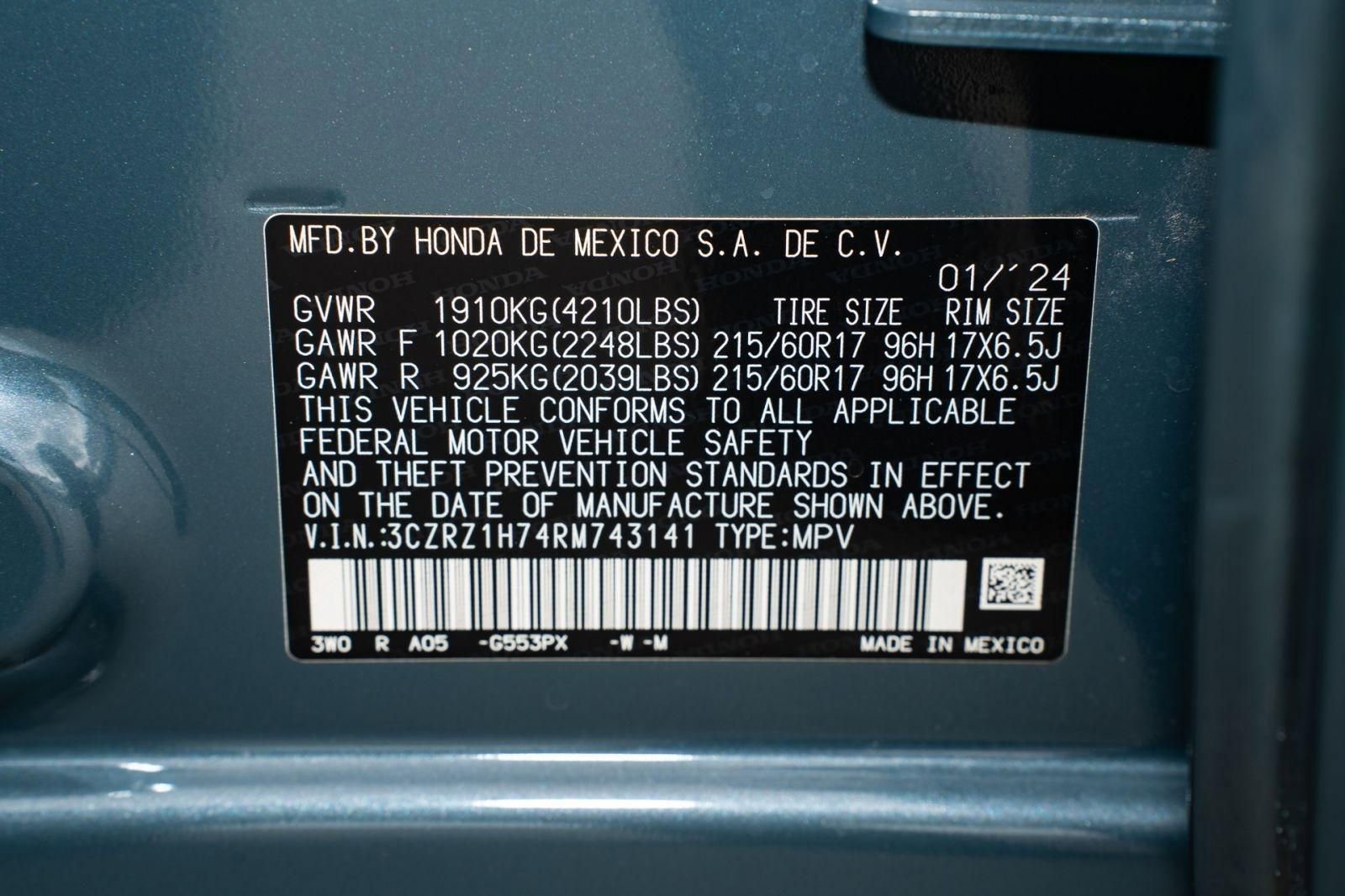 Certified 2024 Honda HR-V EX-L image 39