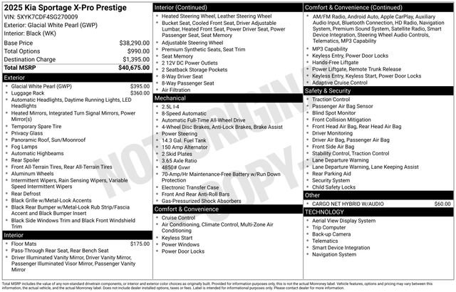 New 2025 Kia Sportage X-Pro Prestige image 29