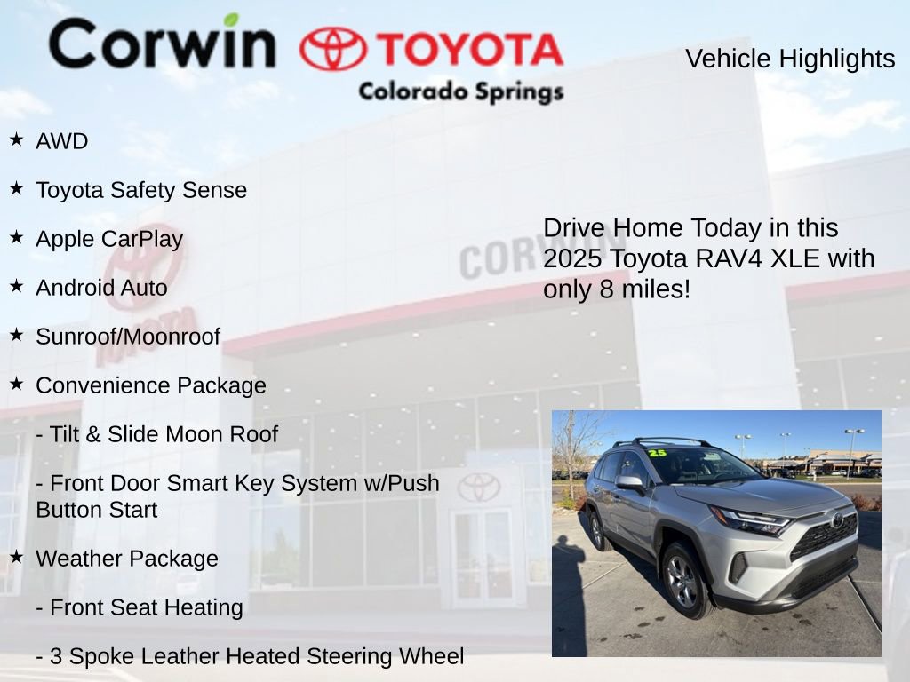 Used 2025 Toyota RAV4 XLE w/ Convenience Package image 7