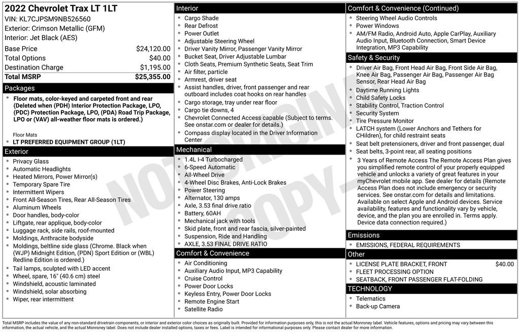 Used 2022 Chevrolet Trax LT image 11