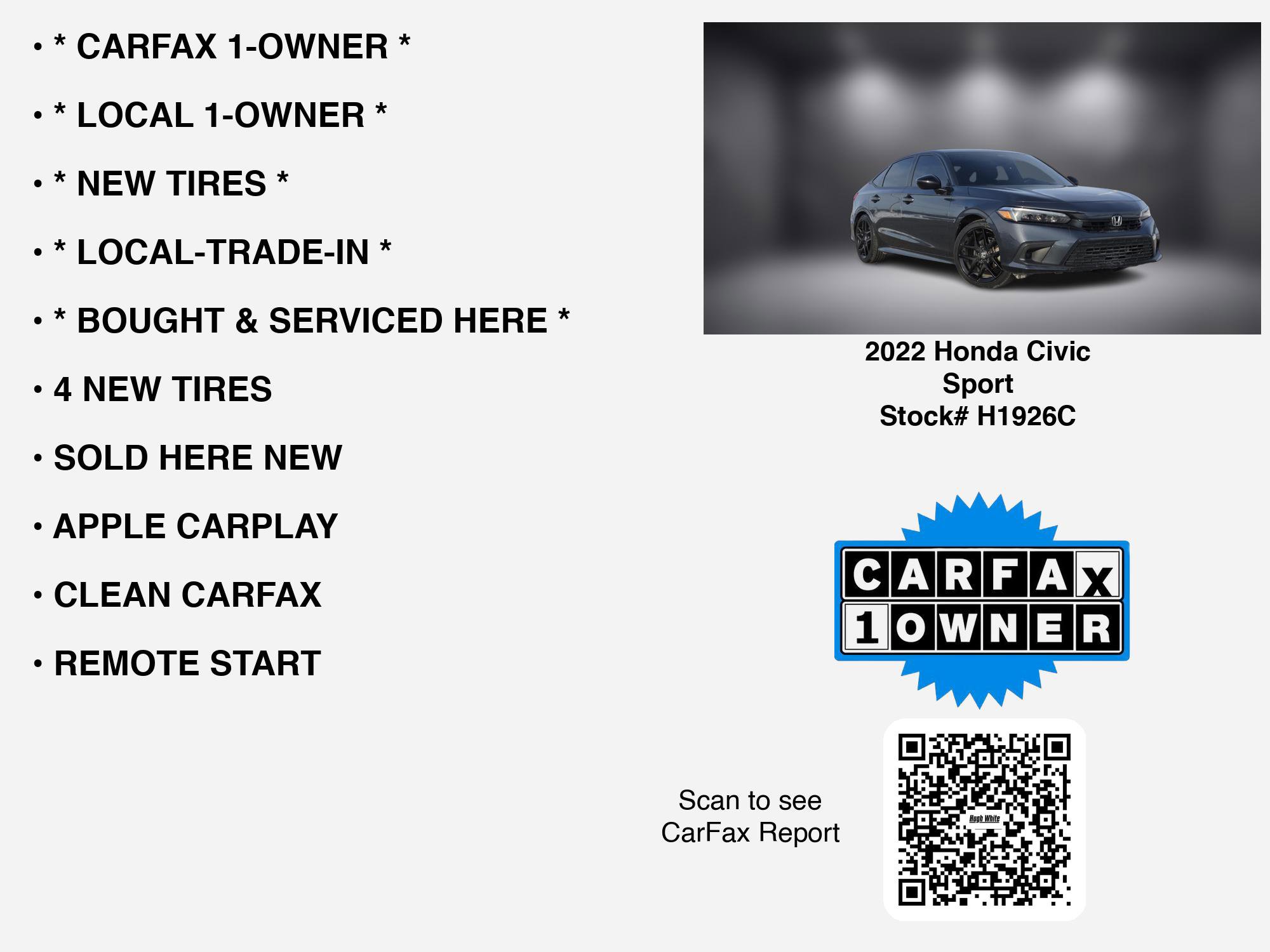 Used 2022 Honda Civic Sport image 7