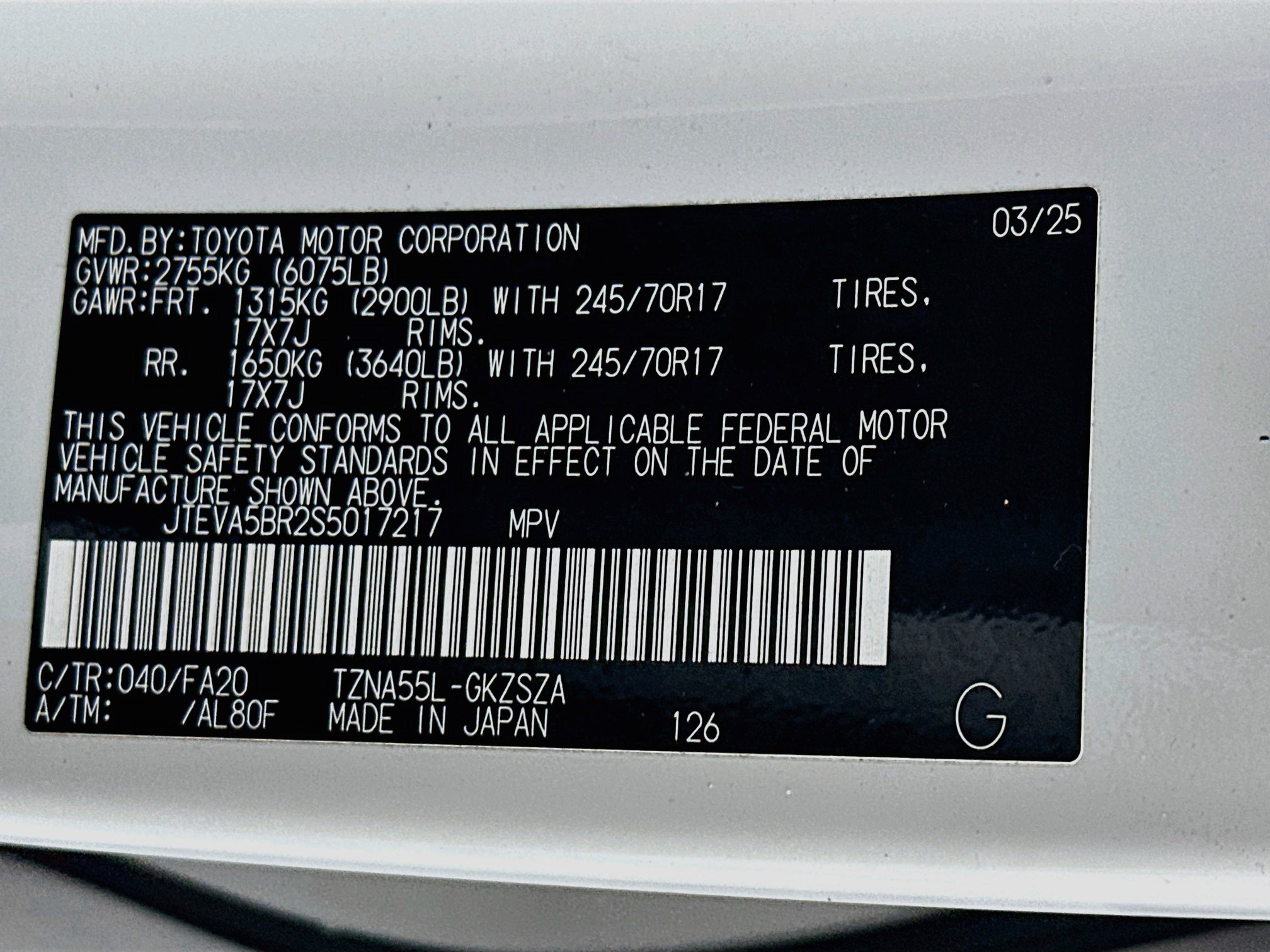 Used 2025 Toyota 4Runner SR5 AWD/4WD image 12
