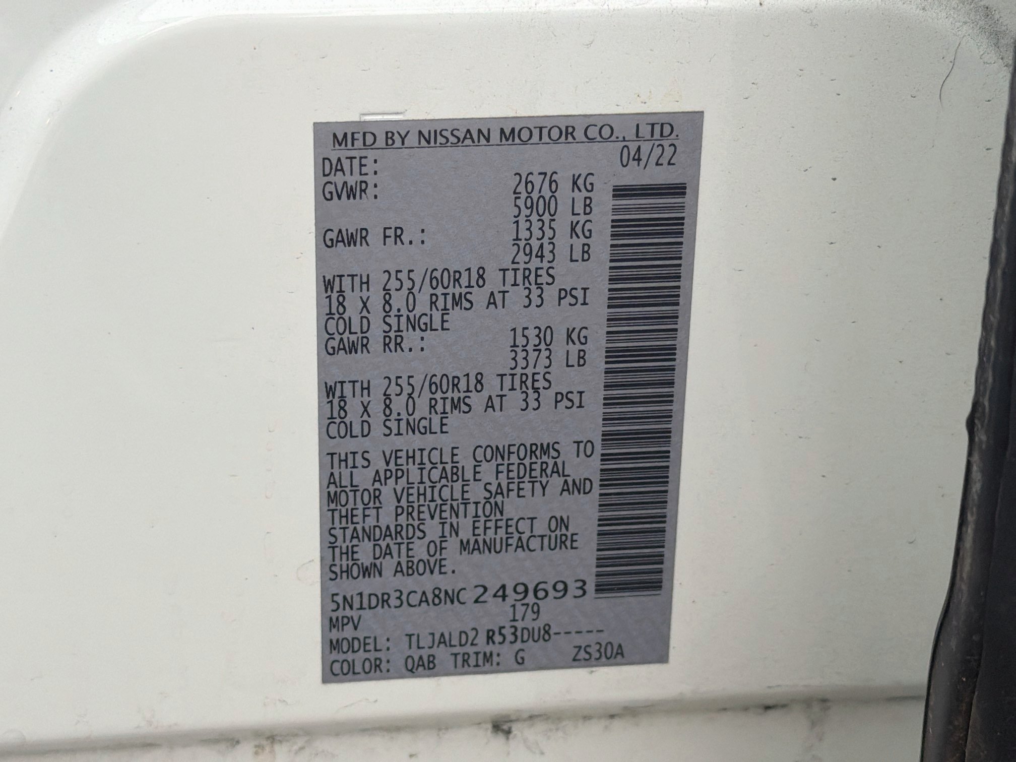 Used 2022 Nissan Pathfinder SL w/ SL Black Package FWD image 44