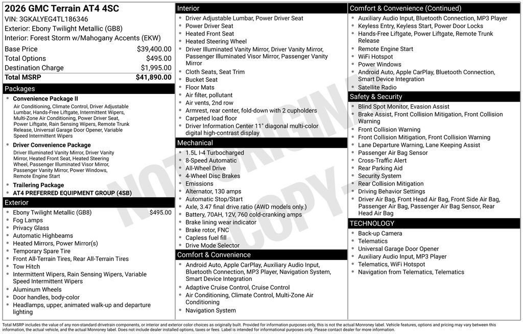 New 2026 GMC Terrain AT4 video 4