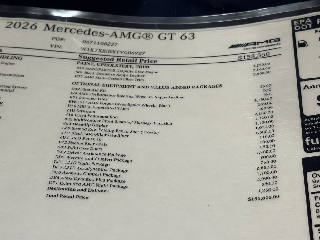 New 2026 Mercedes-Benz AMG GT 63 image 19