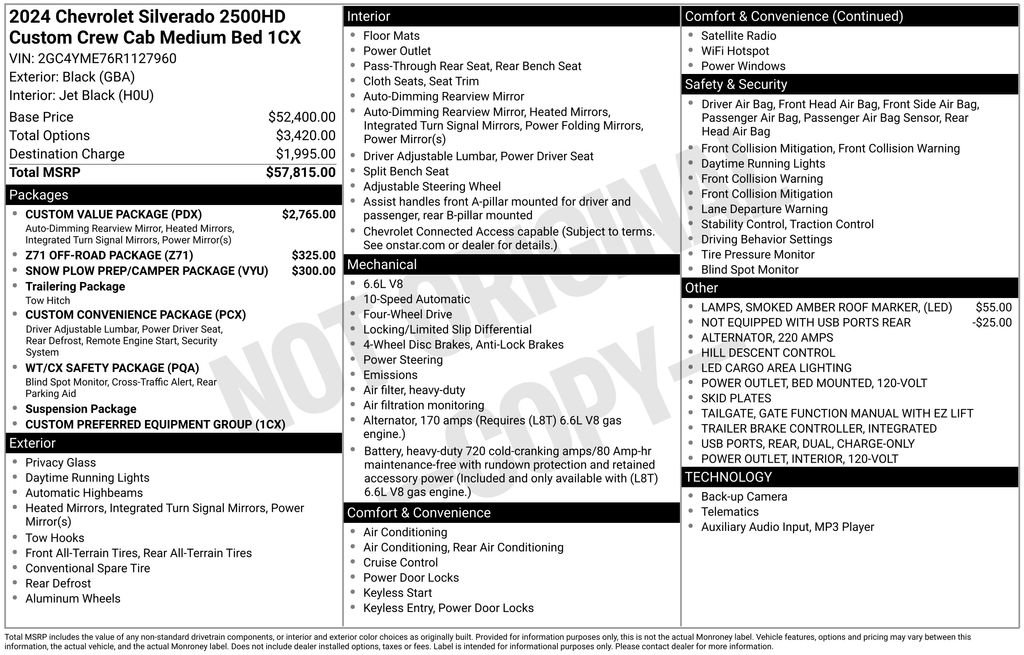 Used 2024 Chevrolet Silverado 2500 Custom w/ Custom Value Package image 23