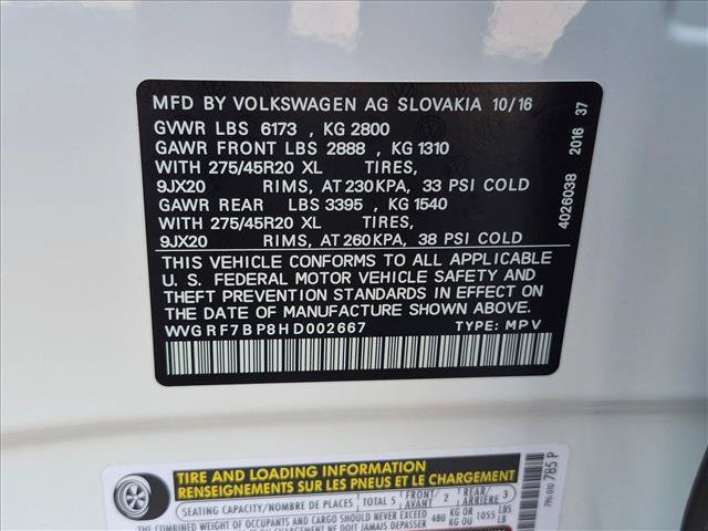 Used 2017 Volkswagen Touareg Wolfsburg Edition AWD/4WD image 25