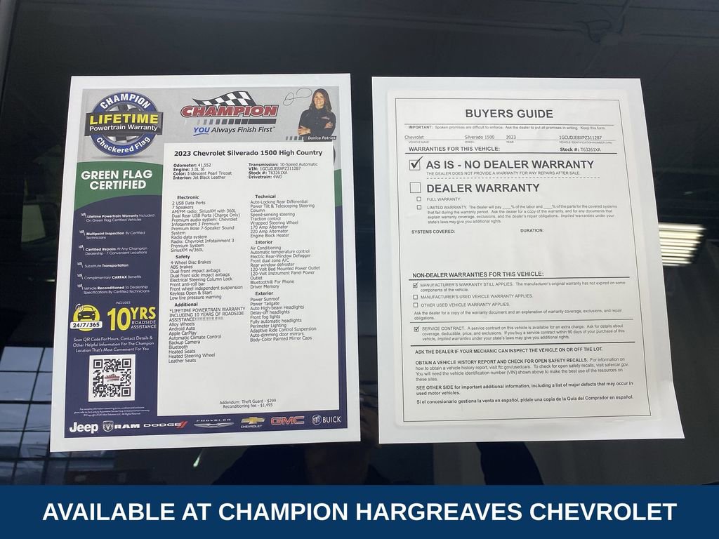 Certified 2023 Chevrolet Silverado 1500 High Country image 43