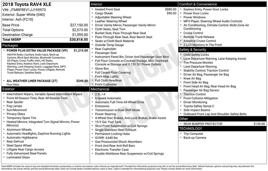 Certified 2018 Toyota RAV4 XLE image 31