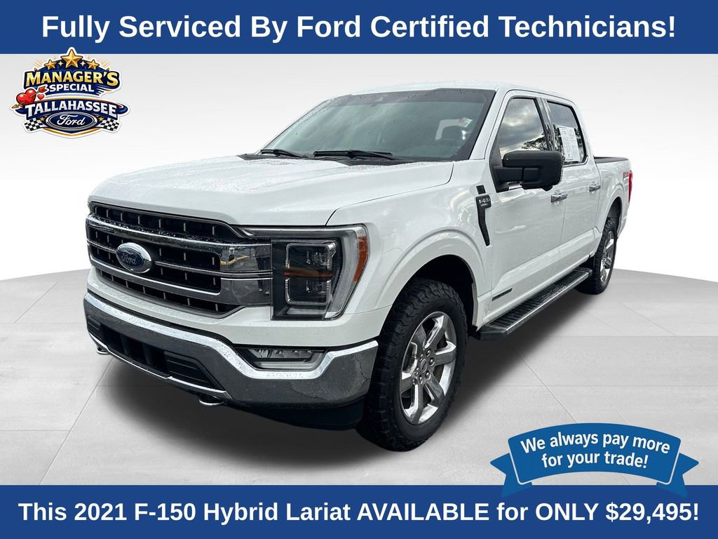 Used 2021 Ford F150 Lariat w/ Equipment Group 502A High image 1