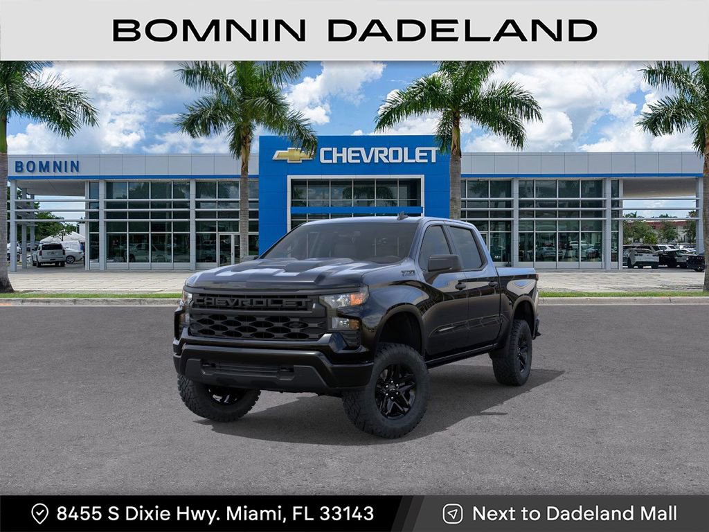 New 2026 Chevrolet Silverado 1500 Custom Trail Boss w/ Midnight Edition AWD/4WD image 1