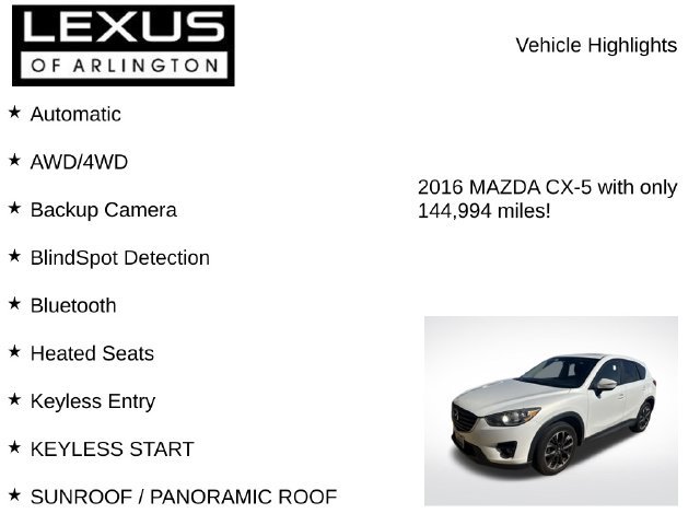 Used 2016 MAZDA CX-5 Grand Touring AWD/4WD image 7