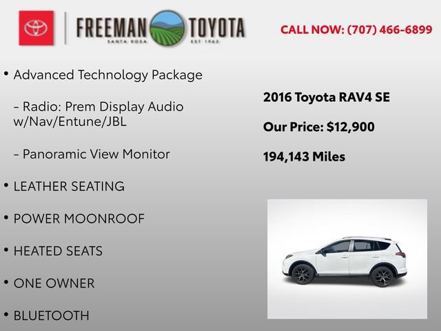 Used 2016 Toyota RAV4 SE w/ Advanced Technology Package FWD image 5
