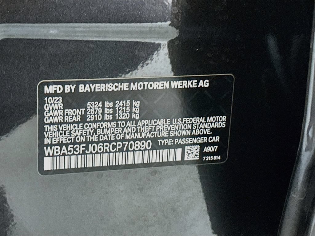 Used 2024 BMW 530i xDrive w/ Convenience Package AWD/4WD image 33