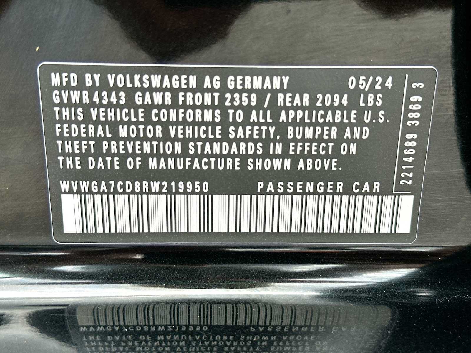 Used 2024 Volkswagen GTI S FWD image 22