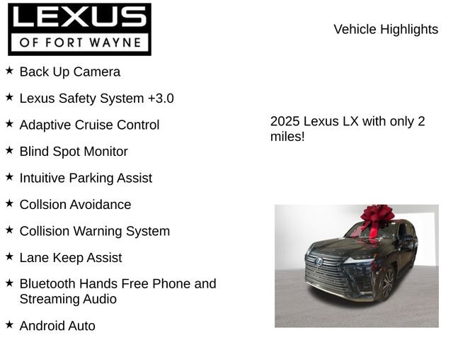 New 2025 Lexus LX 600 4WD w/ Luxury Package image 7