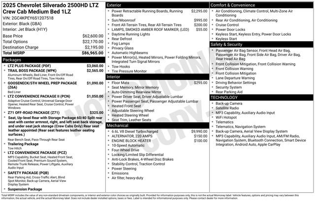 Certified 2025 Chevrolet Silverado 2500 LTZ w/ LTZ Plus Package AWD/4WD image 4