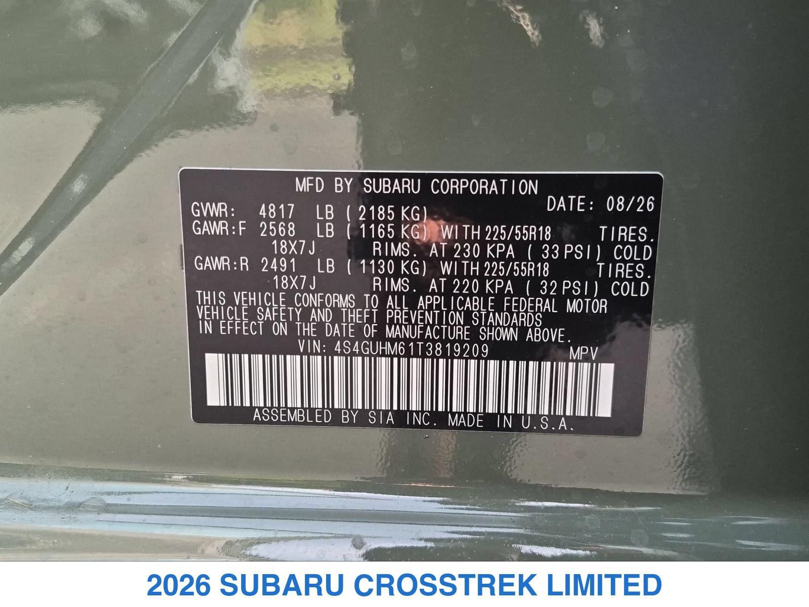 New 2026 Subaru Crosstrek 2.5i Limited AWD/4WD image 21