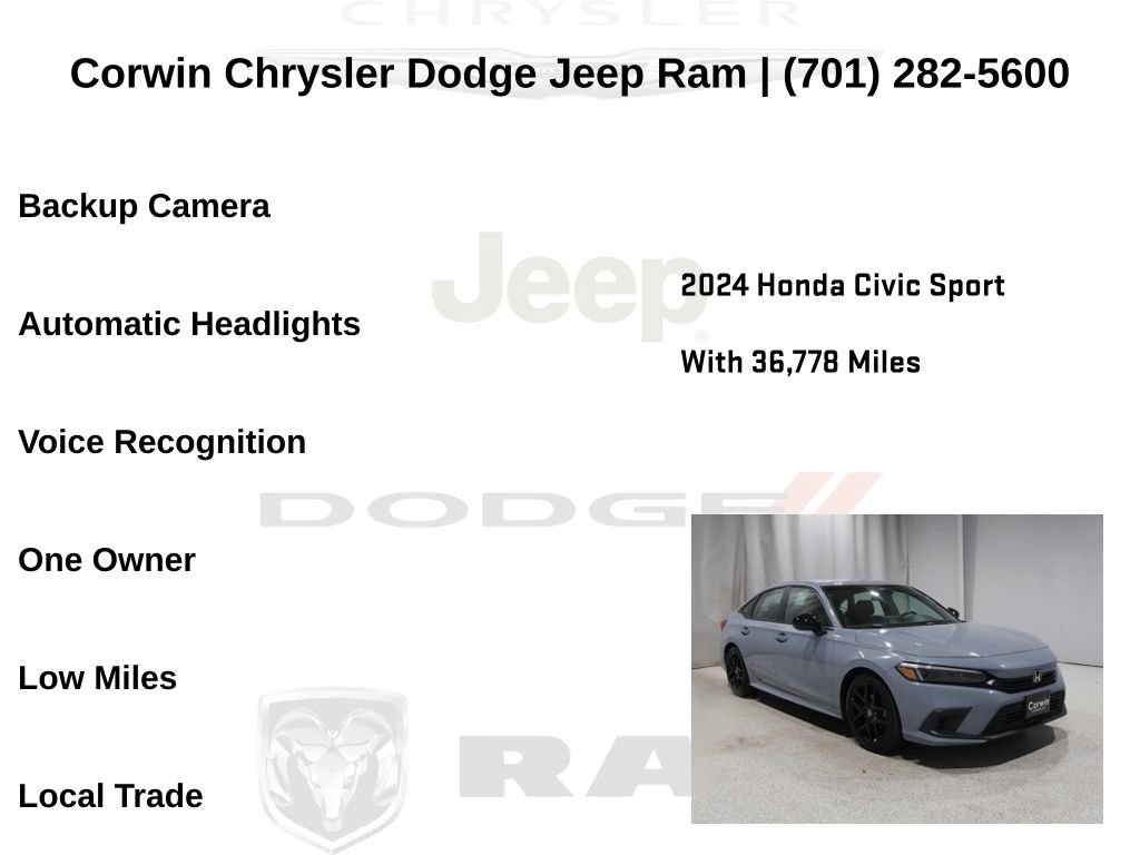 Used 2024 Honda Civic Sport image 6