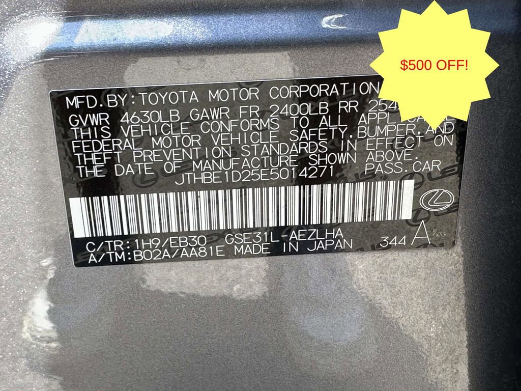 Used 2014 Lexus IS 350 w/ F Sport Package RWD image 39